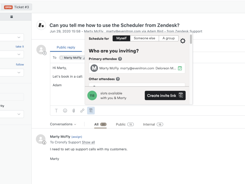 Cronofy screenshot 1